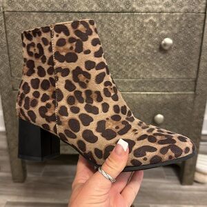NWOT Leopard Booties